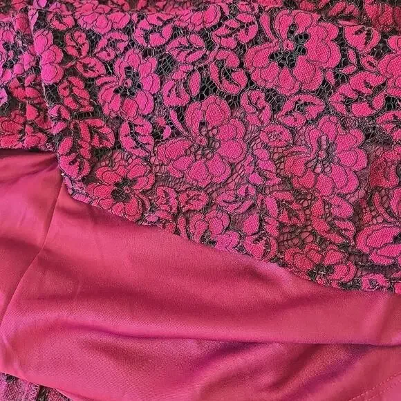 American Living Women's Lace Dress Sz 12 Bell Sleeve Bohemian NEW Stretch A-Line - Picture 10 of 11